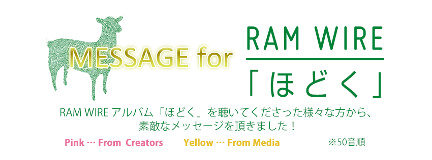 MESSAGE for RAM WIREuقǂv